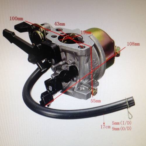 Carburetor for Honda Gx160 5.5hp or Gx200 6.5hp  Motors